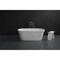 Aqua Eden 59.81 L, 28.56 W, Glossy White/Matte White, Solid Surface White Stone VRTDE612922 - alternate 6